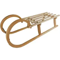 ACRA Holzschlitten 100 cm A2044/100 Holzschlitten mit Holzsitz
