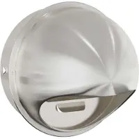 vidaXL Lüftungsgitter 2 stk. Silber 200 mm Edelstahl