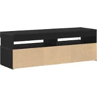 vidaXL TV-Schränk 120 x 35 x 40 cm Schwarz Eichen-Optik Holzwerkstoff