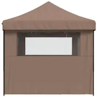 vidaXL Party-Zelt Braun 292 x 440 x 315 cm Oxford-Stoff