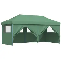 vidaXL Party-Zelt Grün 292 x 580 x 315 cm Oxford-Stoff