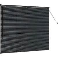 vidaXL Balkenjalousien Schwarz 130 x 160 cm Aluminium