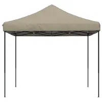vidaXL Party-Zelt Taupe 292 x 292 x 315 cm Oxford-Stoff