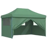 vidaXL Party-Zelt Grün 279 x 410 x 315 cm Oxford-Stoff