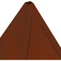 vidaXL Feuerstelle Rostig 50 x 50 x 51 cm Wetterfeststahl