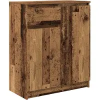 vidaXL Sideboard mit Schublade Altholz-Optik 71x35x84 cm Holzwerkstoff