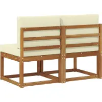 vidaXL 2 Stück Outdoor Mittelsofa Massivholz Akazie
