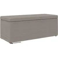 vidaXL Hocker Taupe 101 x 41 x 40 cm Stoff und Pressholz