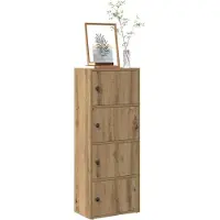 vidaXL Bücherregal Artisan-Eiche 40x24x102 cm Holzwerkstoff Bücherschrank
