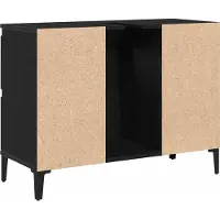 vidaXL Waschbeckenschrank Schwarz Eichen-Optik 80 x 33 x 60 cm