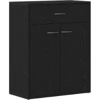 vidaXL Sideboard Schwarz Eichen-Optik 60 x 30 x 75 cm Holzwerkstoff