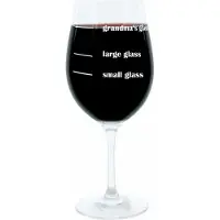 Glaskoch B. Koch jr. GmbH + Co. KG Leonardo Weinglas XL, Grandmas Glass, Geschenk Stimmungsglas mit lustiger Gravur, Mood Wein Glas, 610ml