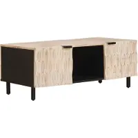 vidaXL Couchtisch Weiß 100 x 54 x 40 cm Massivholz Mango