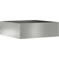 vidaXL Raseneinfassung 40 x 40 x 13 cm Verzinkter Stahl Silber
