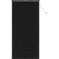 vidaXL Venetianer Jalousie Schwarz 213 x 90 cm PVC
