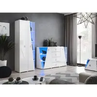 Xl Moebel Gmbh Modern Wohnzimmer Set Luxus Kommode Wohnwand Vitrine Neu Möbel Weiß