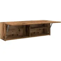 vidaXL Bad-Wandschrank Altholz-Optik 100x25x30 cm Holzwerkstoff