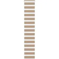 vidaXL Doppelrollo Sandbraun 40x200 cm Stoffbreite 35,9 cm Polyester
