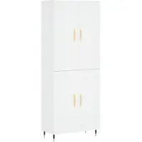 vidaXL Highboard Weiß 69,5x34x180 cm Holzwerkstoff