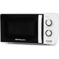 Big Buy Cooking MIG 2130, Arbeitsplatte, Grill-Mikrowelle, 20 l, 700 W, Drehregler, Weiß