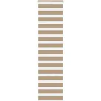 vidaXL Doppelrollo Sandbraun 65x230 cm Stoffbreite 60,9 cm Polyester