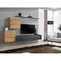 Xl Moebel Gmbh Wohnzimmermöbel Designer Modern Wohnwand Einrichtung Wand Regal Grau