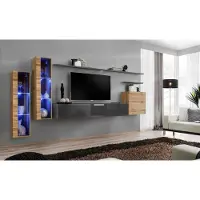 AEA Luxus Design Möbel Garnitur Wohnwand Sideboard TV-Ständer Einrichtung Wandregal