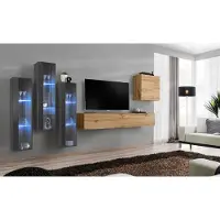 Xl Moebel Gmbh Wohnzimmer Wohnwand Holz Luxus Garnitur Einrichtung neu Stil Modern Luxus Braun
