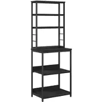 vidaXL Küchenregal Schwarz Eichen-Optik 60 x 40 x 168 cm Holzwerkstoff