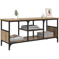 vidaXL TV-Schränk 100 x 35 x 45 cm Artisan-Eiche Verbundholz und Eisen