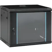 vidaXL 9U Netzwerkschrank Wandmontage 19" IP20 600x450x510 mm