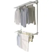 Foxydry Wäscheständer Zur Wandmontage Klappbar Grau Trockenlänge 23 m Maß 152 cm