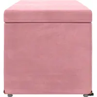 vidaXL Hocker Rosa 101 x 41 x 40 cm Samt und Engineering Holz