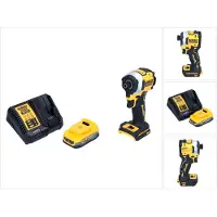 DeWalt DCF 850 E1 Akku Schlagschrauber 18 V 205 Nm 1/4" Brushless + 1x Akku 1,7 Ah + Ladegerät
