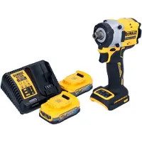 DeWalt DCF 922 E2 Akku Schlagschrauber 18 V 406 Nm 1/2" Brushless + 2x Powerstack Akku 1,7 Ah + Ladegerät