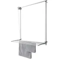 Foxydry Wand Wäscheständer Klappbar Grau Trockenlänge 8 m Maß 108 cm