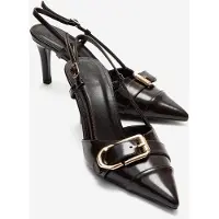 Prologue Noen Schnalle Spitzer Zehenbereich Stiletto Pumps