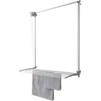 Foxydry Wand Wäscheständer Klappbar Grau Trockenlänge 11,5 m Maß 152 cm