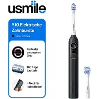 USMILE Y10 elektrische Zahnbürste mit Smart-Display, 4 Putzmodi, intelligente Schallzahnbürste mit Timer und Andruckkontrolle, eine Aufladung hält 180 Tage