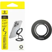 Baseus MagPro 3 magnetischer Doppelring-Handyständer, Cosmic Black