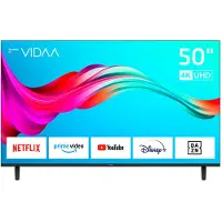 Dyon Smart 50 VX - 50 Zoll (126 cm) 4K UHD Smart-TV mit HD Triple-Tuner (DVB-C/-S2/-T2), App Store, Prime Video, Netflix, YouTube, DAZN, Disney+, Hotelfunktion [Energieeffizienzklasse F]
