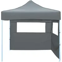vidaXL Party-Zelt Anthrazit 291 x 291 x 315 cm Oxford-Stoff