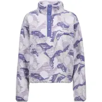 Columbia - Kurz geschnittenes Fleece mit halbhochgeschlossenem Kragen – Damen / Frau – Helvetia II Printed Cropped Half Snap Lavender