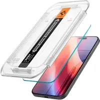 Spigen GLAStR Fit Displayschutzfolie 2er-Pack + Applicator für das Apple iPhone 17 / 17 Pro / 16 Pro