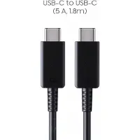 Samsung Original USB-C-zu-USB-C-Kabel - 5 A - 1,8 Meter - Schwarz