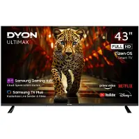 Dyon ULTIMAX 43F-TI – 43 Zoll (108 cm) Full-HD Smart TV mit Samsung Tizen OS, Triple Tuner (DVB-C/-S2/-T2), Samsung Smart &amp; Gaming Hub, Prime Video, Netflix, Disney+ [2025] [Energieklasse E]