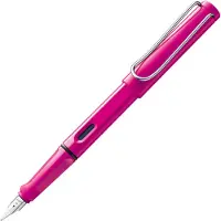 Lamy Safari 013 Füllfederhalter, pink, Mittelspitze M, mit T10 blauer Mine