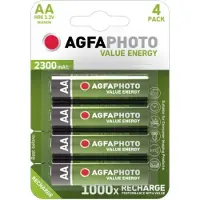 Agfa NiMh Mignon 2700 mAh, Wiederaufladbarer Akku, Nickel-Metallhydrid (NiMH), 1,2 V, 4 Stück(e), 2700 mAh