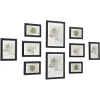 Songmics Fotoframe-Set mit 10 Rahmen für 2 Fotos im Format 20 x 25 cm (8 x 10 Zoll), 4 Fotos im Format 13 x 18 cm (5 x 7 Zoll), 4 Fotos im Format 10 x 15 cm (4 x 6 Zoll), Kunststoffglas, MDF