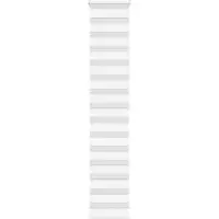 vidaXL Doppelrollo Weiß 40x200 cm Stoffbreite 35,9 cm Polyester